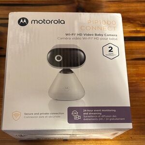 Motorola PIP1000 Connect Wi-Fi HD Baby Camera - Black and White